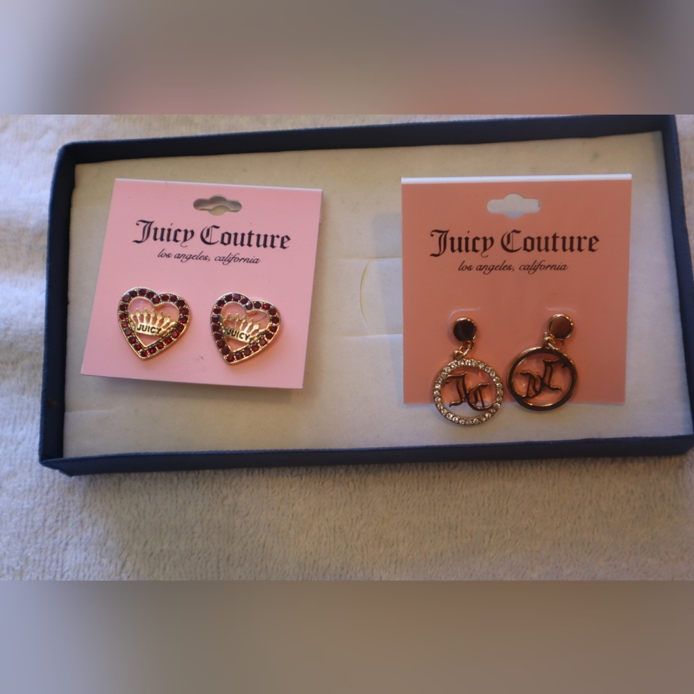 2 sets of juicy couture earrings